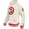 Pro Standard Mens NBA Retro Classics Pull Over Hoodie(Eggshell/ Red)