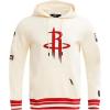 Pro Standard Mens NBA Retro Classics Pull Over Hoodie(Eggshell/ Red)