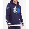Pro Standard Mens NBA Retro Classics Pull Over Hoodie(Midnight Navy)