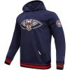Pro Standard Mens NBA Retro Classics Pull Over Hoodie(Midnight Navy/Red/Midnight Navy)