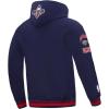 Pro Standard Mens NBA Retro Classics Pull Over Hoodie(Midnight Navy/Red/Midnight Navy)
