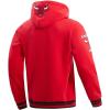 Pro Standard Mens NBA Retro Classics Pull Over Hoodie(Red/Black)