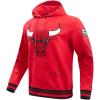 Pro Standard Mens NBA Retro Classics Pull Over Hoodie(Red/Black)