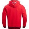 Pro Standard Mens NBA Retro Classics Pull Over Hoodie(Red/Black)