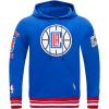 Pro Standard Mens NBA Retro Classics Pull Over Hoodie(Royal Blue/Red)