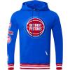 Pro Standard Mens NBA Retro Classics Pull Over Hoodie(Royal Blue/Red)