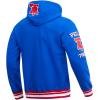 Pro Standard Mens NBA Retro Classics Pull Over Hoodie(Royal Blue/Red)