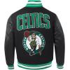 Pro Standard Mens NBA Retro Classics Varsity Jacket(Black/Kelly Green)