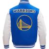 Pro Standard Mens NBA Retro Classics Varsity Jacket(Royal Blue/White)