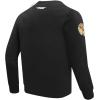 Pro Standard Mens NFL Old English Brushed Back French Terry Crewneck Sweatshirt(Black)