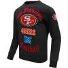 Pro Standard Mens NFL Old English Brushed Back French Terry Crewneck Sweatshirt(Black)