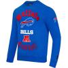 Pro Standard Mens NFL Old English Brushed Back French Terry Crewneck Sweatshirt(Blue)