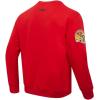 Pro Standard Mens NFL Old English Brushed Back French Terry Crewneck Sweatshirt(Red)