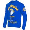 Pro Standard Mens NFL Old English Brushed Back French Terry Crewneck Sweatshirt(Royal Blue)
