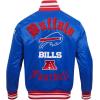 Pro Standard Mens NFL Old English Satin Jacket(Blue)