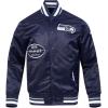 Pro Standard Mens NFL Old English Satin Jacket(Blue)