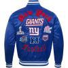 Pro Standard Mens NFL Old English Satin Jacket(Dodger Blue)