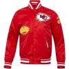 Pro Standard Mens NFL Old English Satin Jacket(Red)