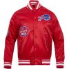 Pro Standard Mens NFL Old English Satin Jacket(Red)
