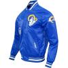 Pro Standard Mens NFL Old English Satin Jacket(Royal Blue)