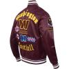 Pro Standard Mens NFL Old English Satin Jacket(Wine)