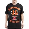 Pro Standard Mens NFL Old English Short Sleeve Tee(Black)