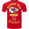 Pro Standard Mens NFL Old English Short Sleeve Tee(Red)