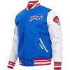 Pro Standard Mens NFL Old English Varsity Jacket(Blue)
