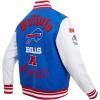 Pro Standard Mens NFL Old English Varsity Jacket(Blue)