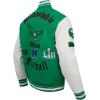 Pro Standard Mens NFL Old English Varsity Jacket(Green)