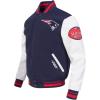 Pro Standard Mens NFL Old English Varsity Jacket(Midnight Navy/Red/Midnight Navy)