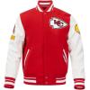 Pro Standard Mens NFL Old English Varsity Jacket(Red)