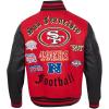 Pro Standard Mens NFL Old English Varsity Jacket(Red)