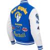Pro Standard Mens NFL Old English Varsity Jacket(Royal Blue/White)