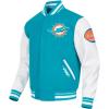 Pro Standard Mens NFL Old English Varsity Jacket(Teal)