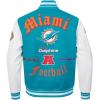 Pro Standard Mens NFL Old English Varsity Jacket(Teal)