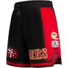 Pro Standard Mens NFL Retro Classics Athletic Short(Black/Red/Black)