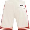 Pro Standard Mens NFL Retro Classics Athletic Short(Eggshell/ Red)