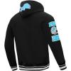 Pro Standard Mens NFL Retro Classics Brushed Back French Terry Pull Over Hoodie(Black)
