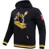 Pro Standard Mens NFL Retro Classics Brushed Back French Terry Pull Over Hoodie(Black/Yellow)