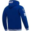 Pro Standard Mens NFL Retro Classics Brushed Back French Terry Pull Over Hoodie(Dodger Blue)