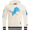 Pro Standard Mens NFL Retro Classics Brushed Back French Terry Pull Over Hoodie(Eggshell/ Black)