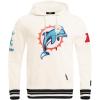 Pro Standard Mens NFL Retro Classics Brushed Back French Terry Pull Over Hoodie(Eggshell/ Black)