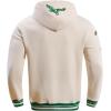 Pro Standard Mens NFL Retro Classics Brushed Back French Terry Pull Over Hoodie(Eggshell/ Kelly Green)