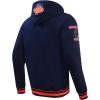 Pro Standard Mens NFL Retro Classics Brushed Back French Terry Pull Over Hoodie(Midnight Navy/Orange/Midnight Navy)