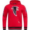 Pro Standard Mens NFL Retro Classics Brushed Back French Terry Pull Over Hoodie(Red/Black)