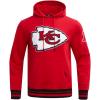 Pro Standard Mens NFL Retro Classics Brushed Back French Terry Pull Over Hoodie(Red/Black)