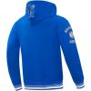Pro Standard Mens NFL Retro Classics Brushed Back French Terry Pull Over Hoodie(Royal Blue)
