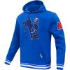 Pro Standard Mens NFL Retro Classics Brushed Back French Terry Pull Over Hoodie(Royal Blue)