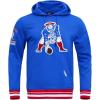 Pro Standard Mens NFL Retro Classics Brushed Back French Terry Pull Over Hoodie(Royal Blue/Red)